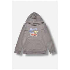 Світшот дитячий для хлопчика на флісі темно-сірого кольору 206001L