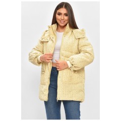 Куртка жіноча демісезонна світло-жовтого кольору 206070L
