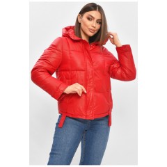 Куртка жіноча демісезонна червоного кольору 206077L