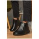 Черевики жіночі чорного кольору на блискавці 206167L