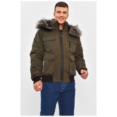 Куртка чоловіча демісезонна кольору хакі 206426L