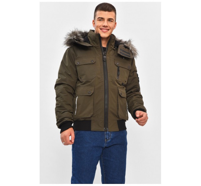 Куртка мужская демисезонная цвета хаки 206426L