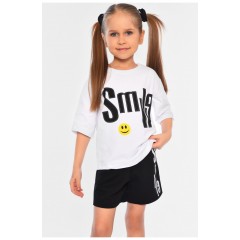 Костюм дитячий дівчинка білий з чорним 146872L