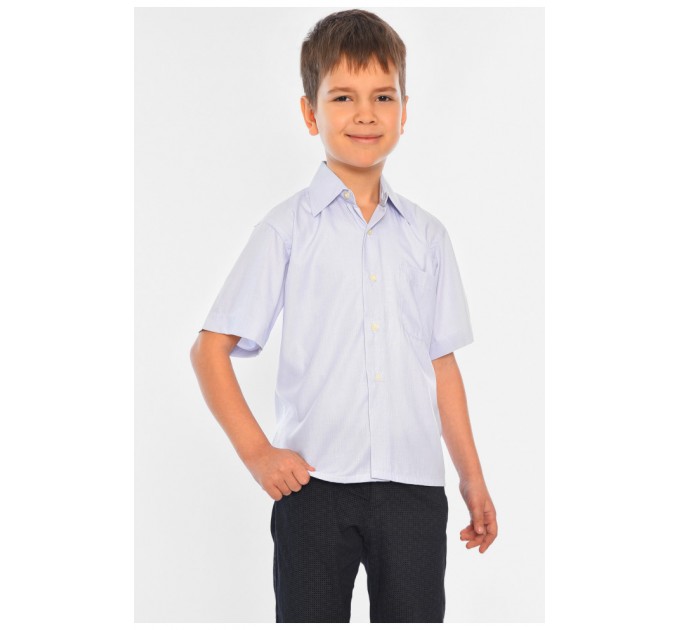 Рубашка детская мальчик серый 148501L