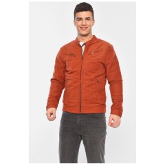 Бомбер чоловічий теракотовий замшевий 153600L