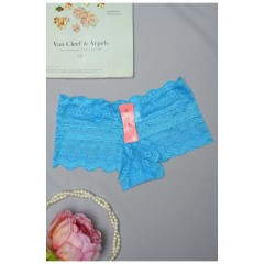 Труси жіночі гіпюрові блакитного кольору 154951L