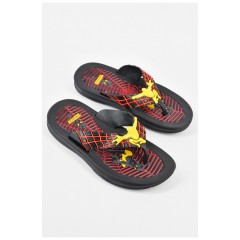 Вьетнамки детские для мальчика черно-красного цвета с пауком 156241L