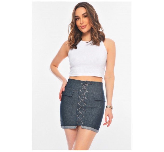 Спідниця жіноча синього кольору 157068L