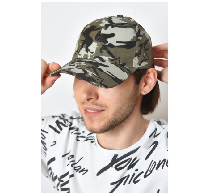 Кепка чоловіча сірого кольору 159748L