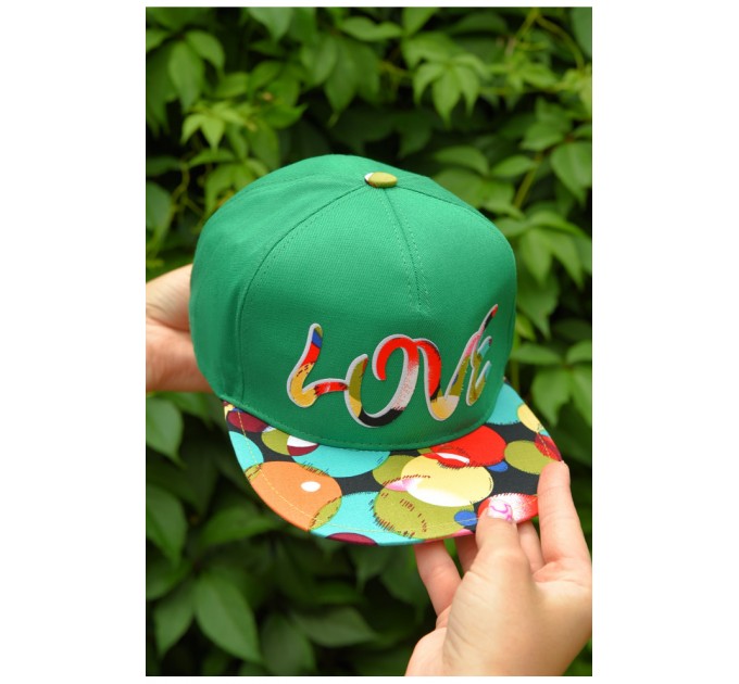 Детская кепка для девочки зеленого цвета 159905L