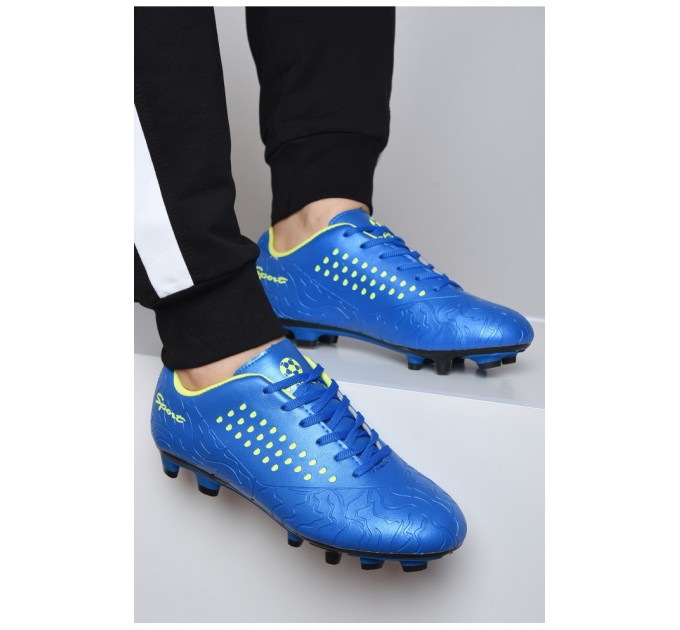 Бутсы мужские голубого цвета 162067L