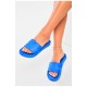 Шлепанцы пена женские синего цвета 163127L