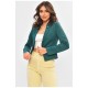 Піджак жіночий темно-зеленого кольору 164854L Піджак жіночий темно-зеленого кольору 164854L