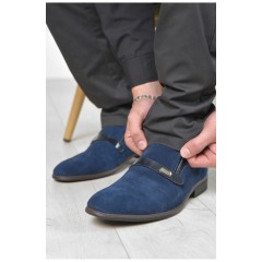 Туфлі чоловічі синього кольору 166235L Туфлі чоловічі синього кольору 166235L