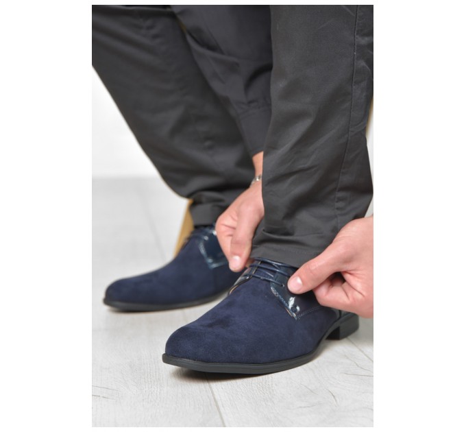 Туфли мужские темно-синего цвета 166432L