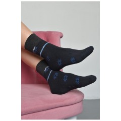 Носки махровые женские темно-синего цвета размер 37-42 168008L Носки махровые женские темно-синего цвета размер 37-42 168008L