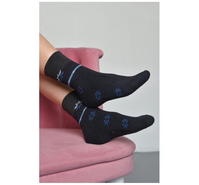 Носки махровые женские темно-синего цвета размер 37-42 168008L