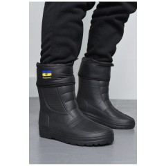 Сапоги мужские пена с фетровым утеплителем черного цвета 169248L