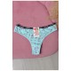 Стрінги жіночі з принтом м`ятного кольору 169772L