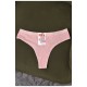 Стринги женские однотонные розового цвета 169805L