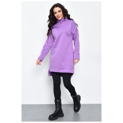 Туніка жіноча на флісі фіолетового кольору 170562L