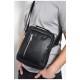 Сумка чоловіча через плече із екошкіри чорного кольору 171093L