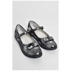 Туфлі підліткові для дівчинки сірого кольору 37 172343L