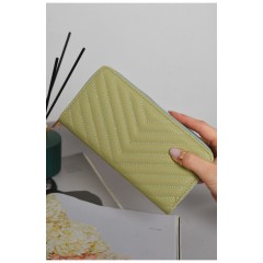 Кошелек женский из экокожи мятного цвета 173005L