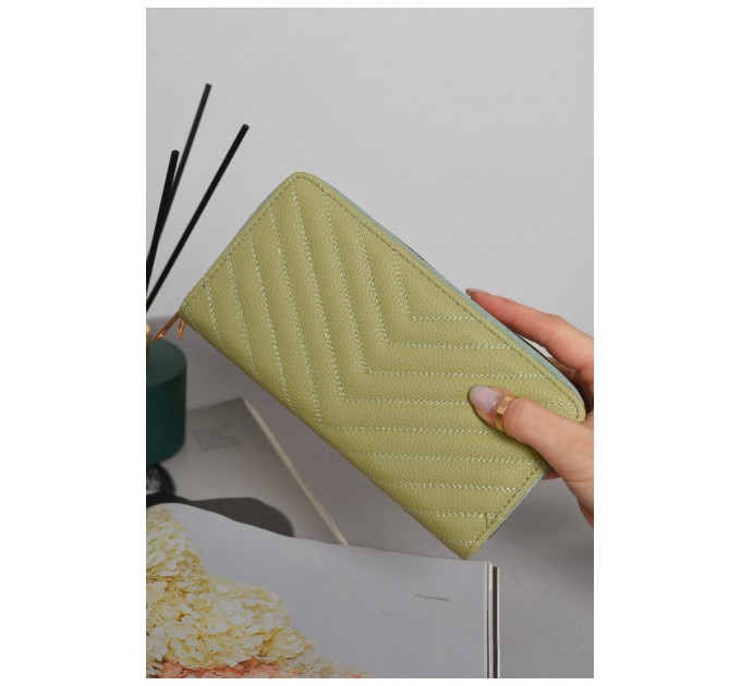 Кошелек женский из экокожи мятного цвета 173005L