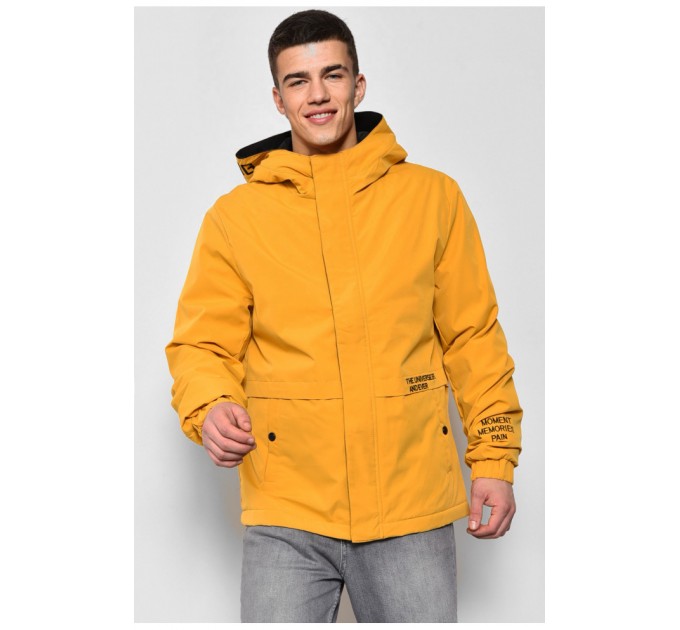 Куртка чоловiча демicезонна гірчичного кольору 173538L