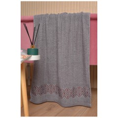 Полотенце банное махровое серого цвета 173607L