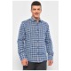 Сорочка чоловіча синього кольору в клітинку 174784L