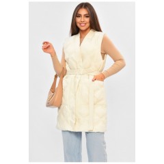 Жилетка жіноча молочного кольору 176022L
