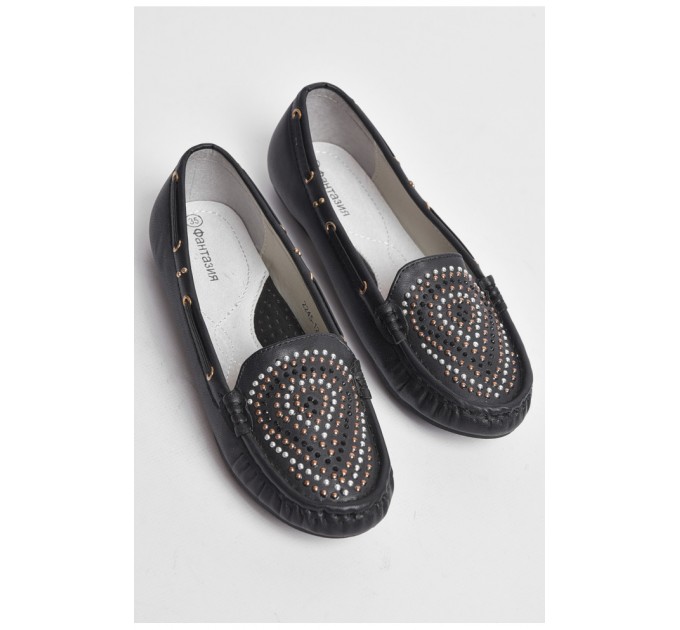 Балетки дитячі для дівчинки чорного кольору 176391L