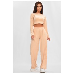 Костюм женский бежевого цвета 177321L