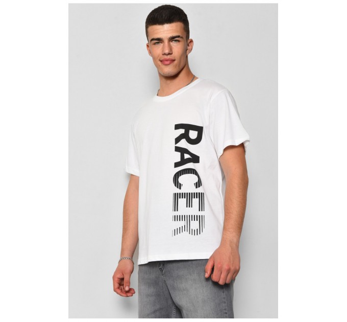 Мужская футболка белого цвета 177515L
