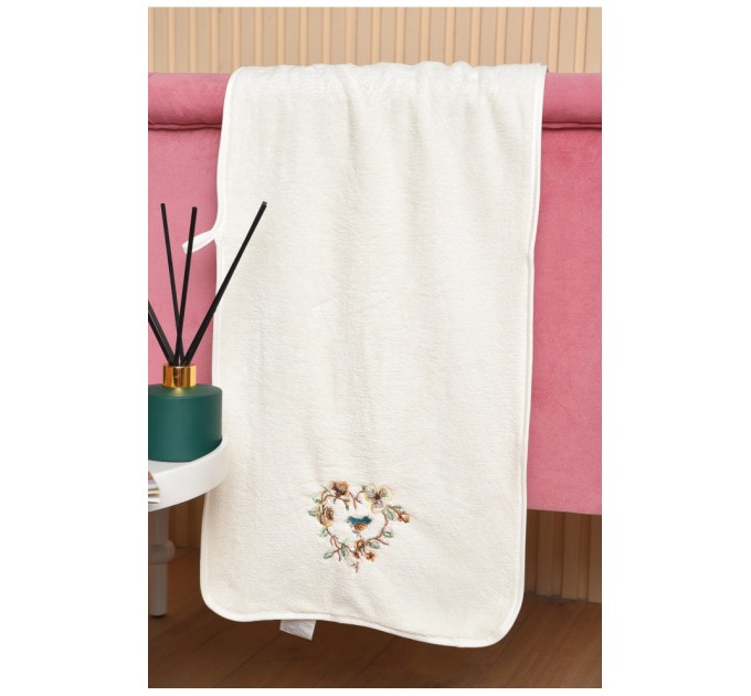 Полотенце кухонное микрофибра молочного цвета 177709L