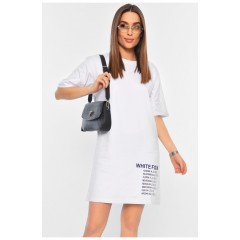 Жіноча туніка з тканини лакоста білого кольору. 178208L