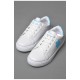 Кросівки дитячі білого кольору на шнурівці 178225L