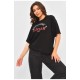 Женская футболка черного цвета 178260L