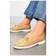 Туфлі-лофери жіночі світло-бежевого кольору 178760L