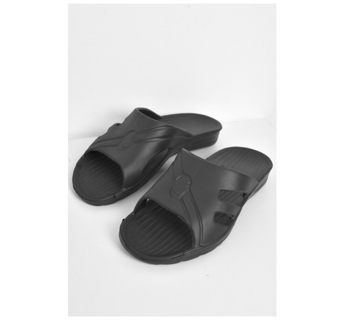 Шлепанцы мужские пена черного цвета 178841L