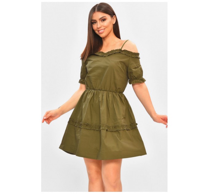 Женский сарафан цвета хаки 178973L