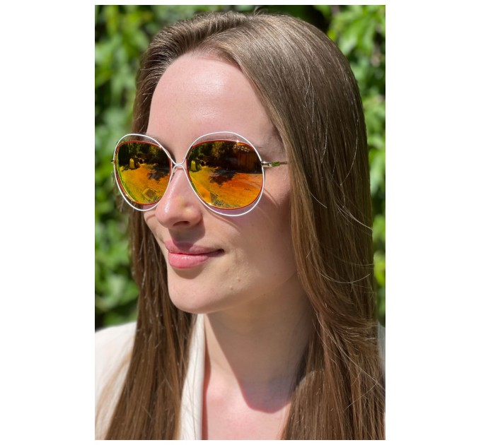 Окуляри жіночі золотистого кольору 179358L