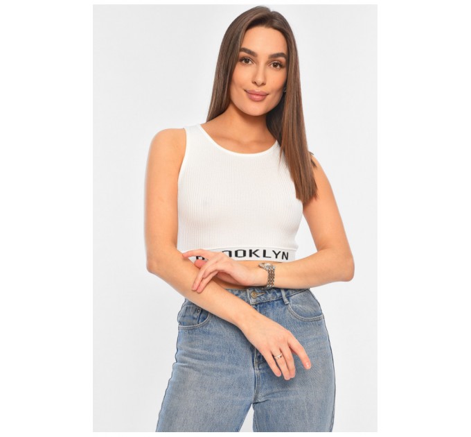 Топ женский белого цвета 179732L