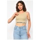 Топ жіночий світло-бежевого кольору 179733L