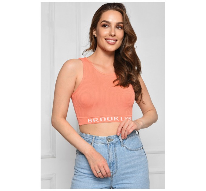 Топ жіночий помаранчевого кольору 179742L