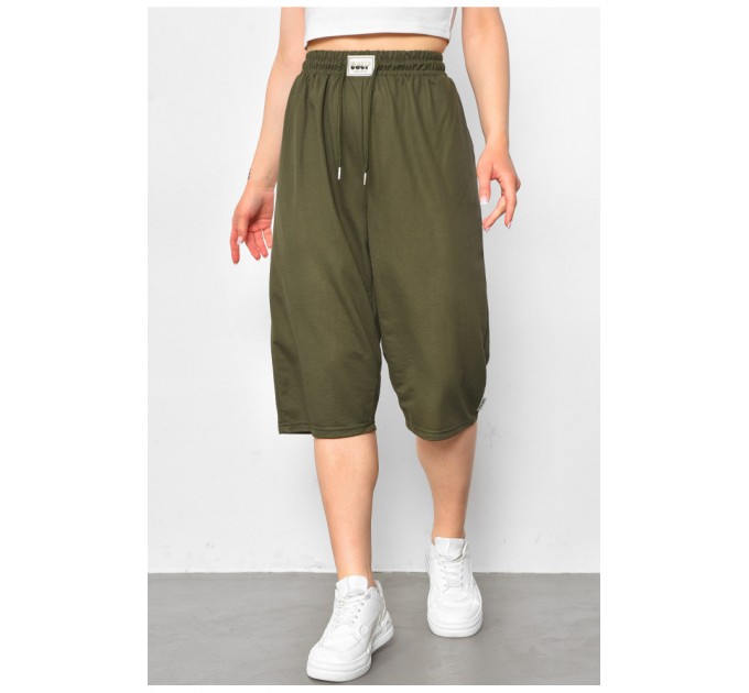 Бриджі жіночі батальні кольору хакі 179858L