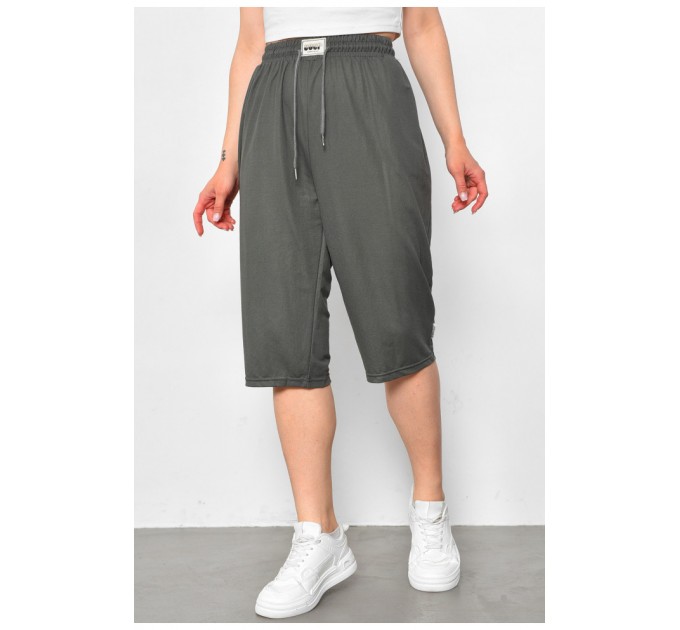 Бриджі жіночі батальні темно-сірого кольору 179860L