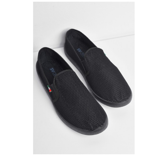 Мокасины мужские черного цвета 180325L